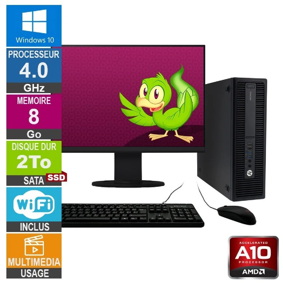 Acheter HP 705 G2 SFF A10-8750B Reconditionné - 394,72 € HP 705 G2 SFF A10-8750B Reconditionné - Hewlett-Packard reconditionné disponible sur Rue du Commerce Seconde Vie